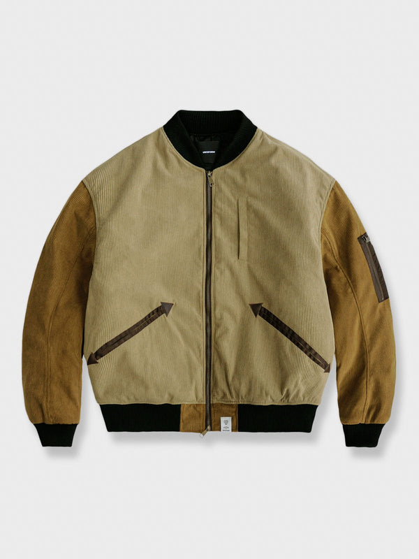 PARDON | Corduroy baseball flight jacket