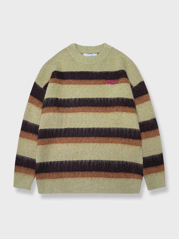 PARDON | Striped round neck sweater