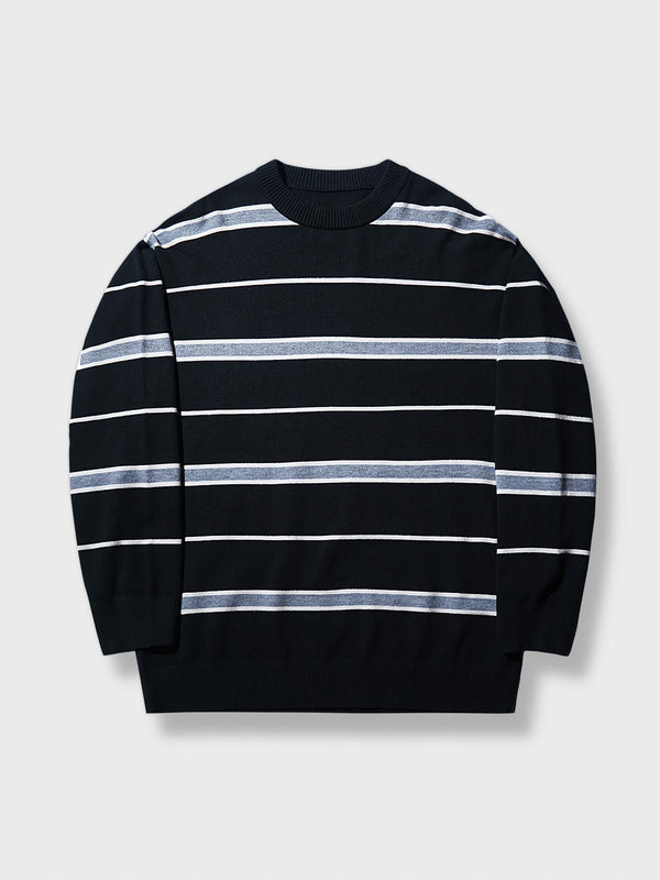 PARDON | Striped crew neck sweater