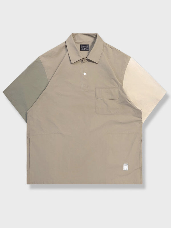 PARDON | Waterproof and breathable patchwork polo shirt