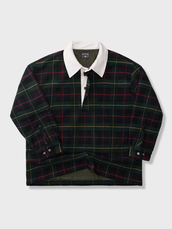 PARDON | Flannel Check Pattern Polo Shirt