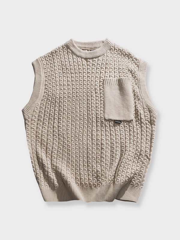 PARDON | Cable knit sweater vest