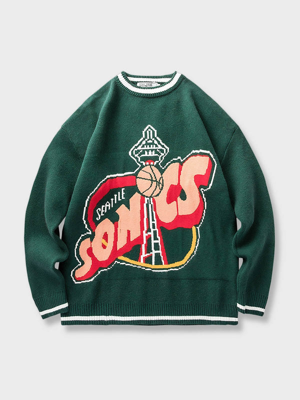 PARDON | "SONICS" ledge-style knit sweater