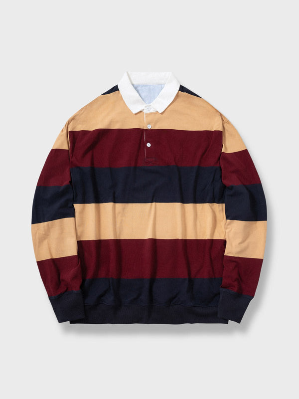 Parolibre | Rugby-style striped long-sleeve shirt