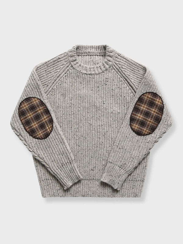 Parolibre | Elbow patch drop shoulder sweater