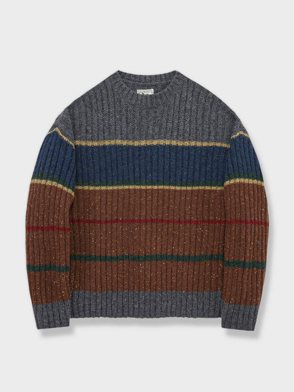 Parolibre | Striped drop shoulder wool sweater