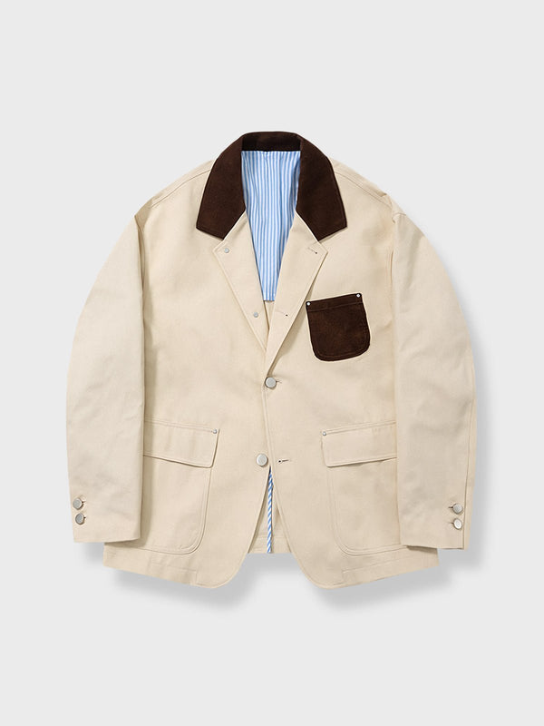 Parolibre | 2-way corduroy collar work jacket