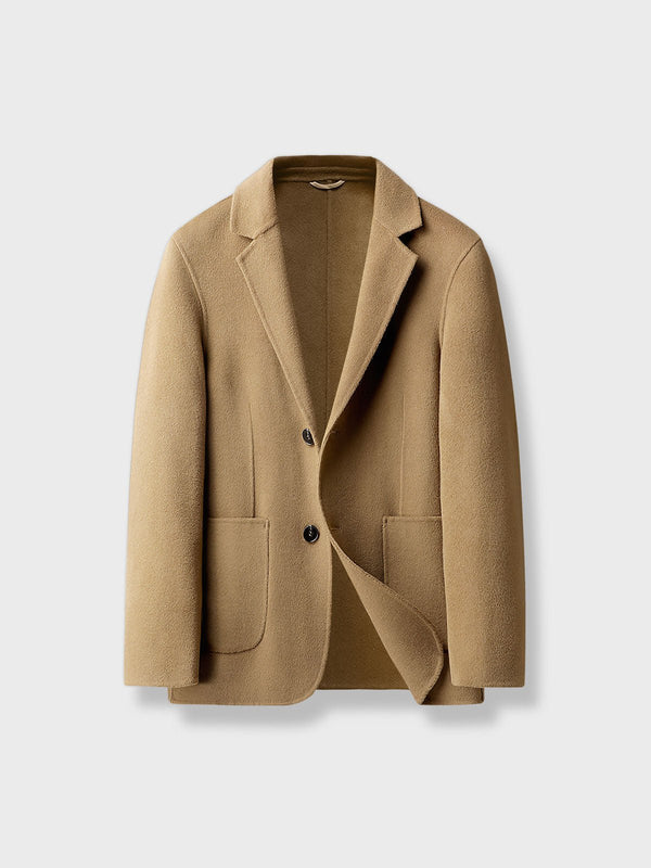 Wool blend raglan tailored jacket