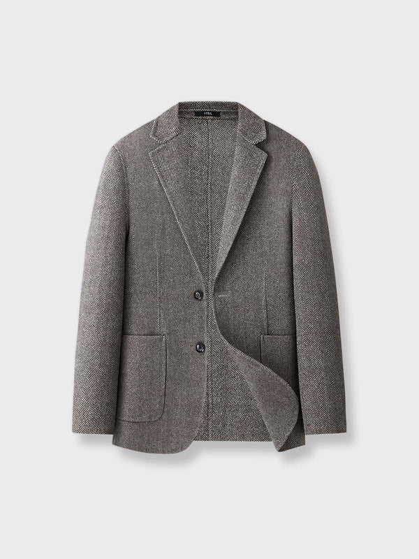 Wool double-face tailored jacket