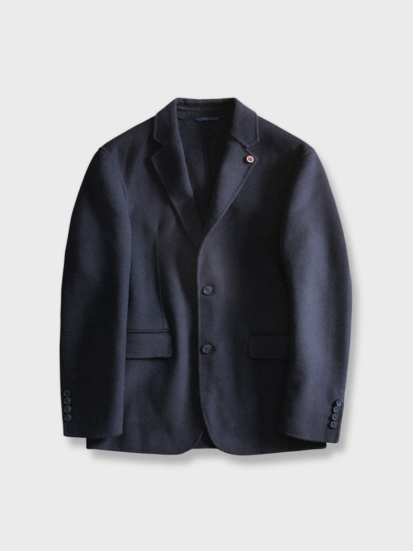 Wool blend bullface tailored jacket