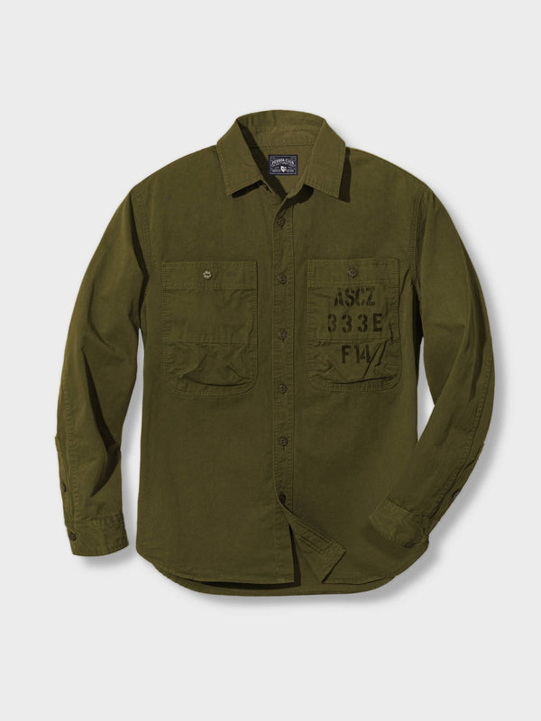 American casual army style long sleeve shirt