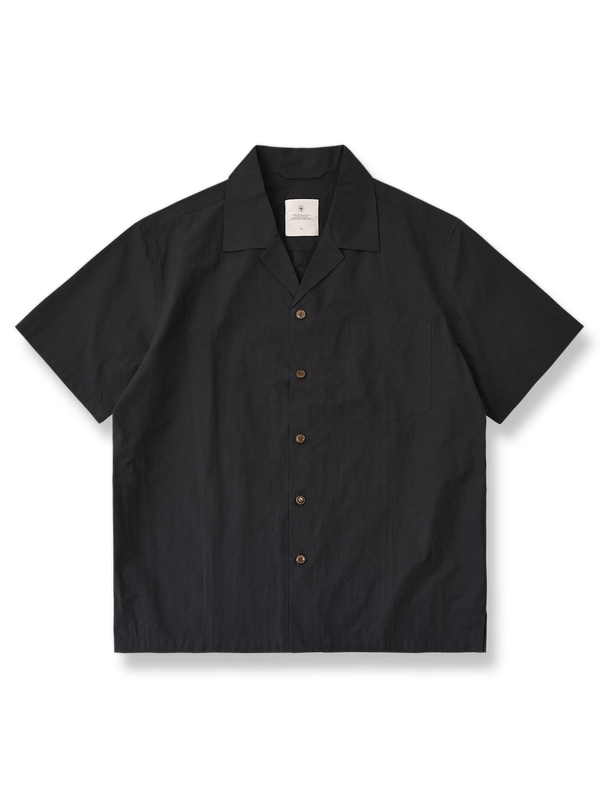 Classic Cuban Collar Short Sleeve Shirt