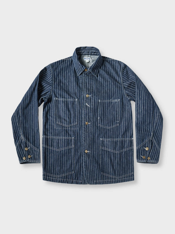 Indigo dyed Wabash stripe jacket