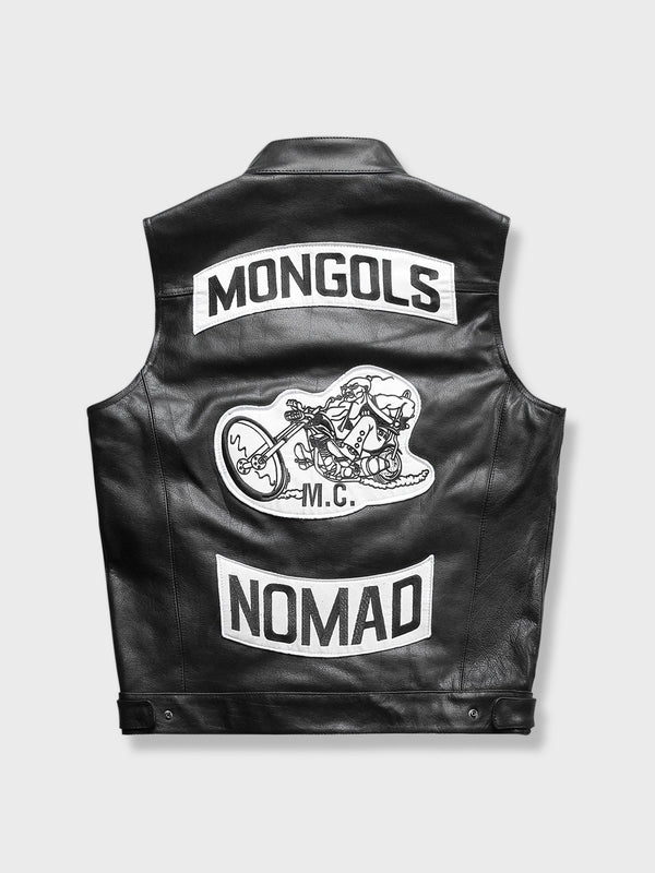 PESSOA | Mongolian bike vest made of cowhide leather