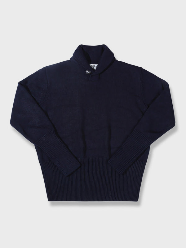 PESSOA | Wool blend high neck turn-down collar deck sweater