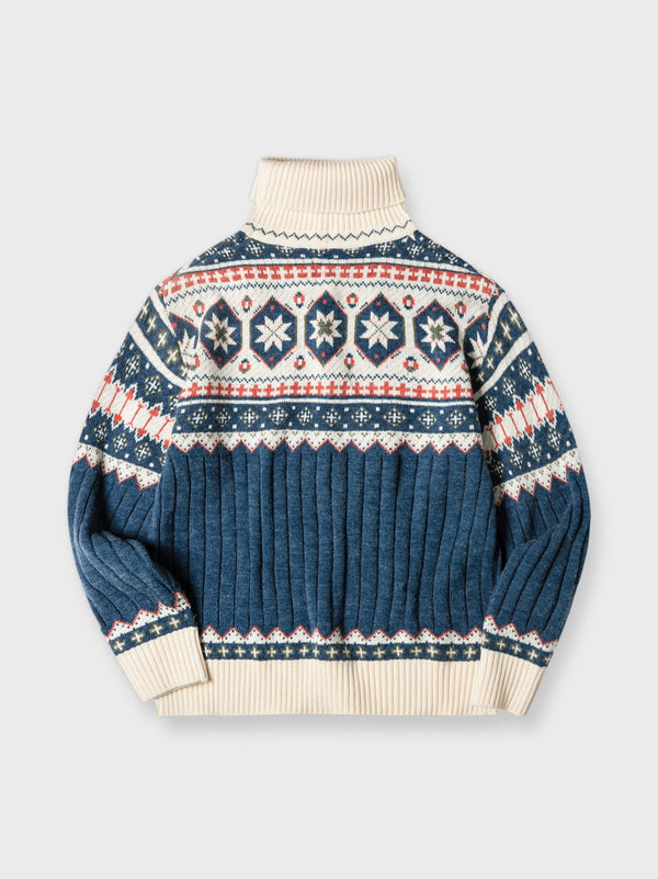 PESSOA | 2WAY Fair Isle knit sweater