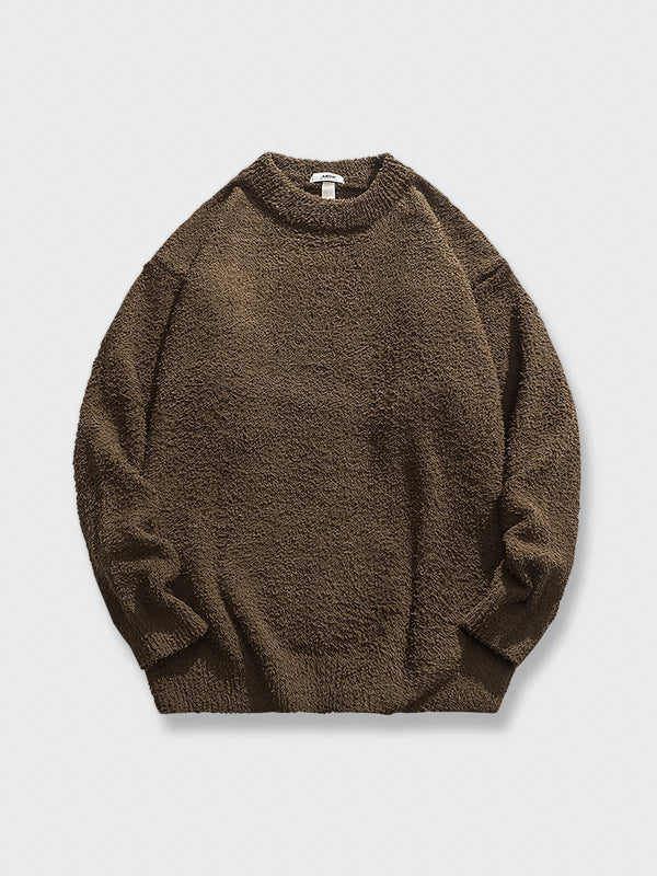 PESSOA | 4-color round neck knit sweater