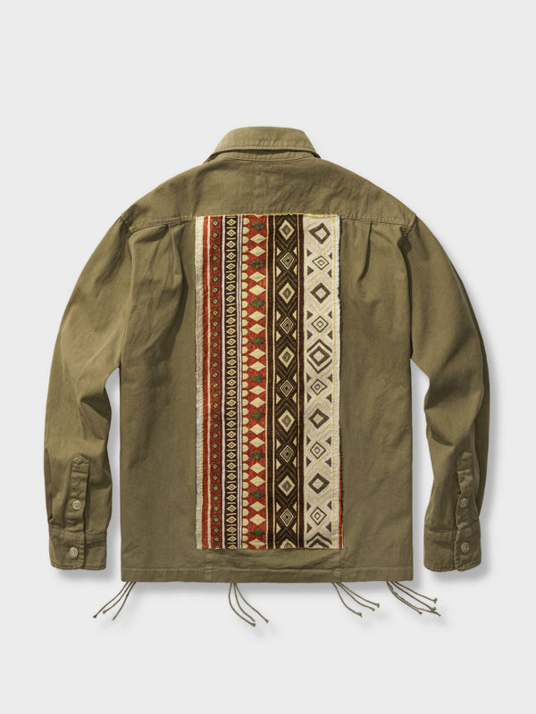 PESSOA | Navajo woven patchwork jacket