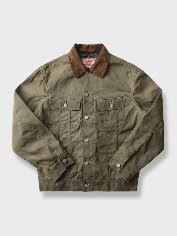 PESSOA | Oil wax sanded fabric jacket