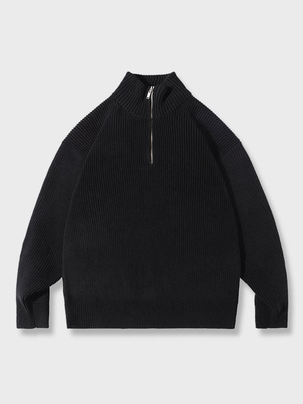 PESSOA | Half-zip high neck sweater