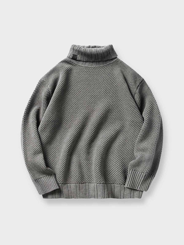 PESSOA | Plain turtleneck knit sweater