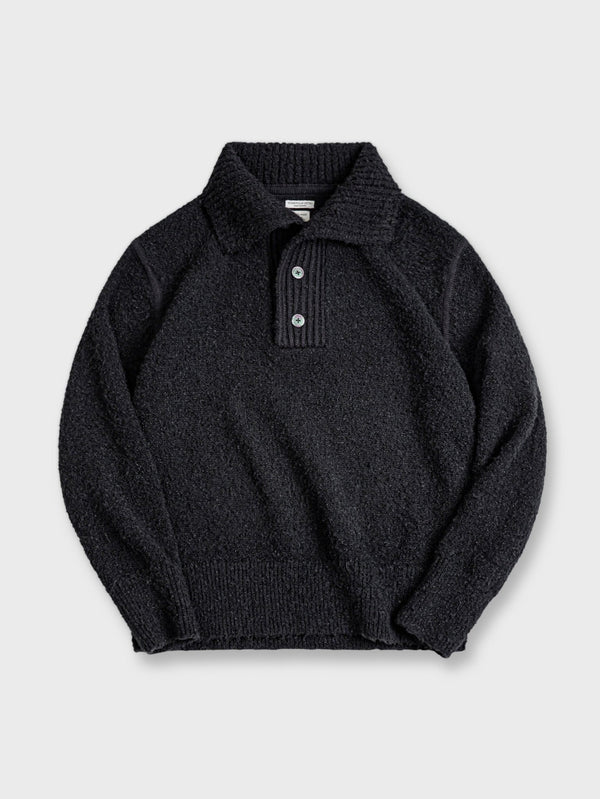 PESSOA | Loop yarn polo collar knit sweater