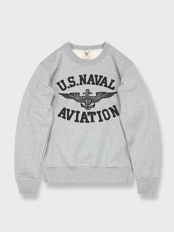 PESSOA | USNAVY fleece-lined crew neck sweatshirt