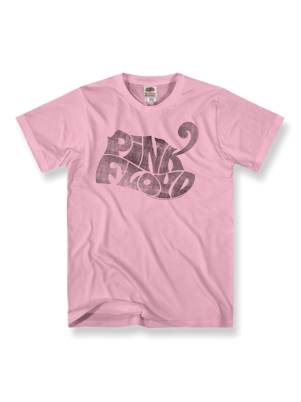 Pink Floyd Tシャツ前面のPsychedelic (サイケデリック) アートフォントデザイン