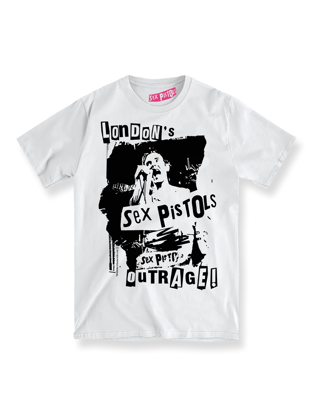 SEX PISTOLS バンドヴィンテージプリントTシャツ前面図