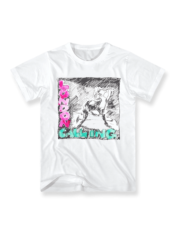 The Clash Tシャツのフロント、『London Calling』のカバーアート