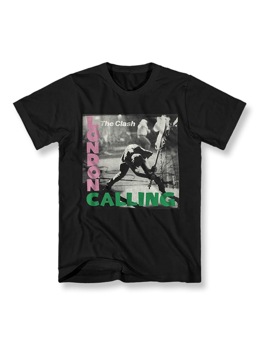 The Clash Tシャツのフロント、『London Calling』のカバーアート