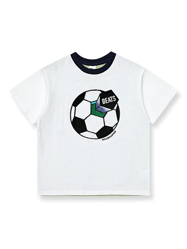 子供用サッカーテーマTシャツ