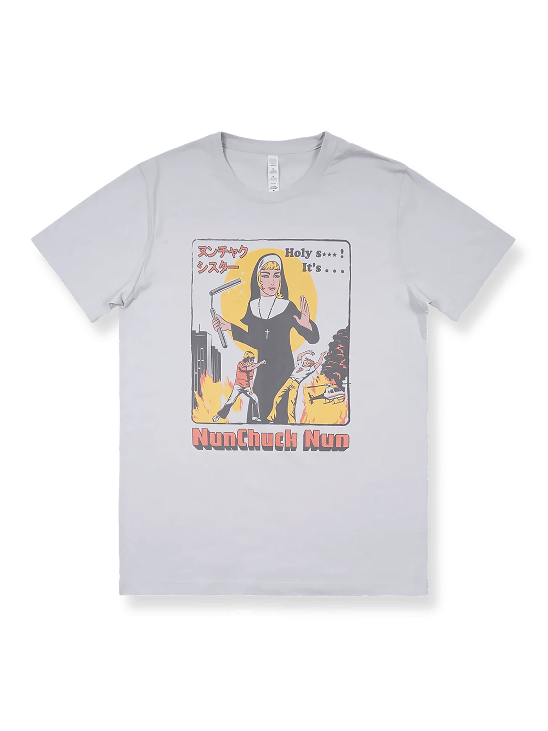 製品画像: エラン・ハリス 「ヌンチャク修道女」 プリント Tシャツの全体像