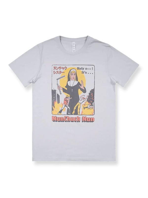 製品画像: エラン・ハリス 「ヌンチャク修道女」 プリント Tシャツの全体像