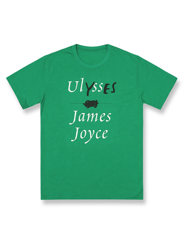 製品画像: ジェームズ・ジョイス『ユリシーズ』Tシャツ正面図