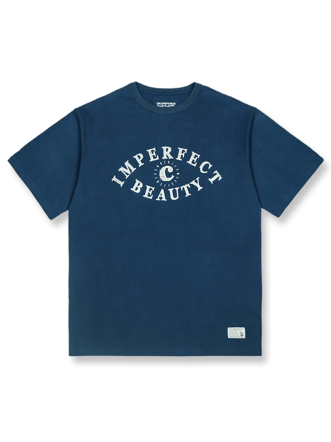 ディスカバリーの目」テーマの純綿Tシャツ全景を展示、そのクラシックな魅力とディテールが強調されています。