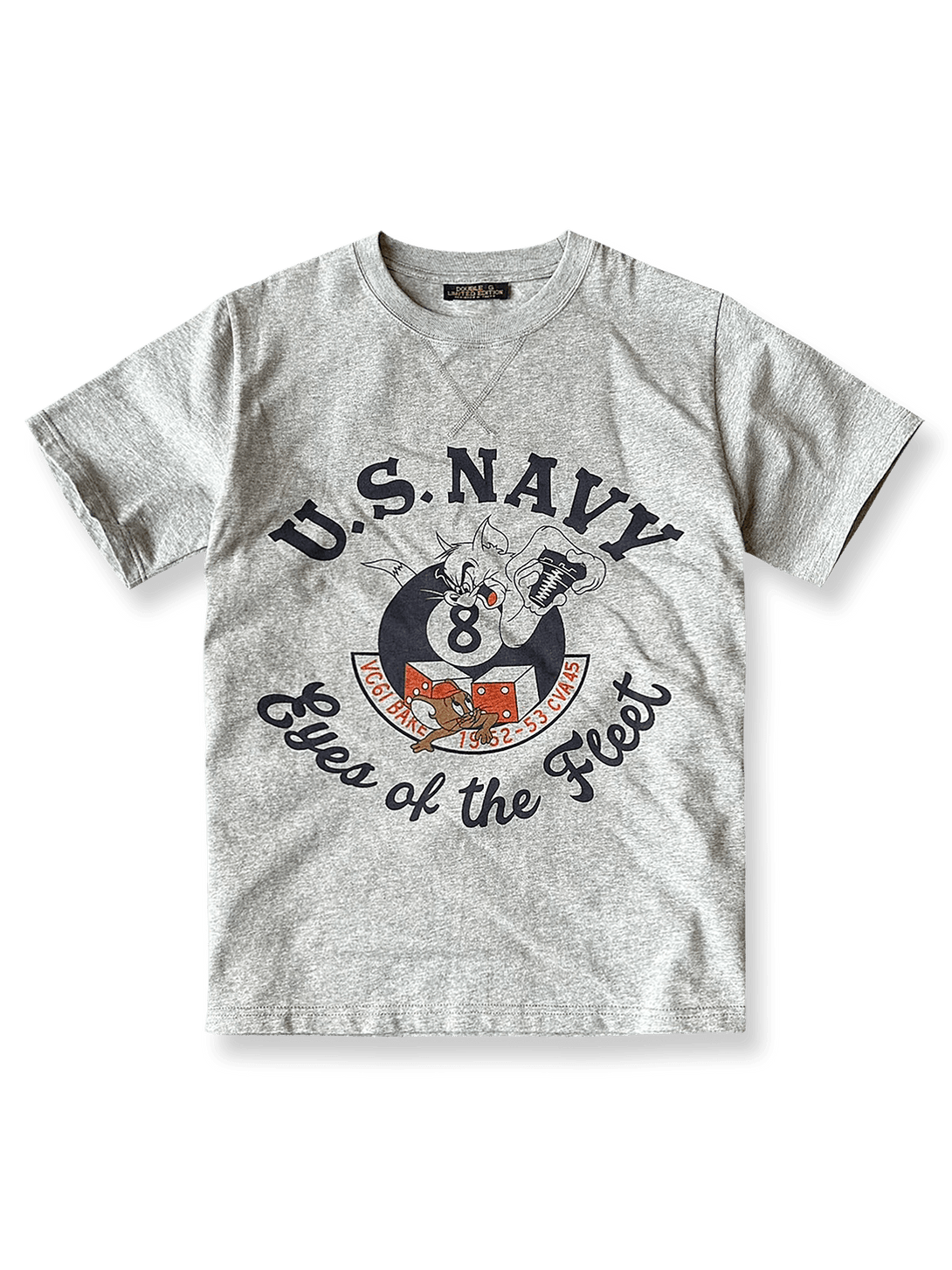  U.S. NAVY 1952-1953トム&ジェリープリントTシャツのフロント展示