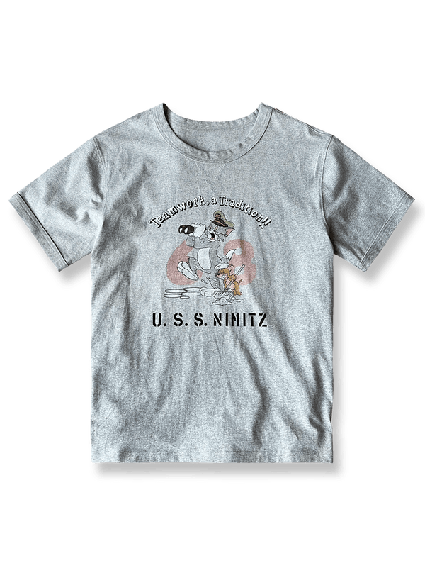  U.S.S. NIMITZ トム＆ジェリーミリタリープリントTシャツのフロント展示