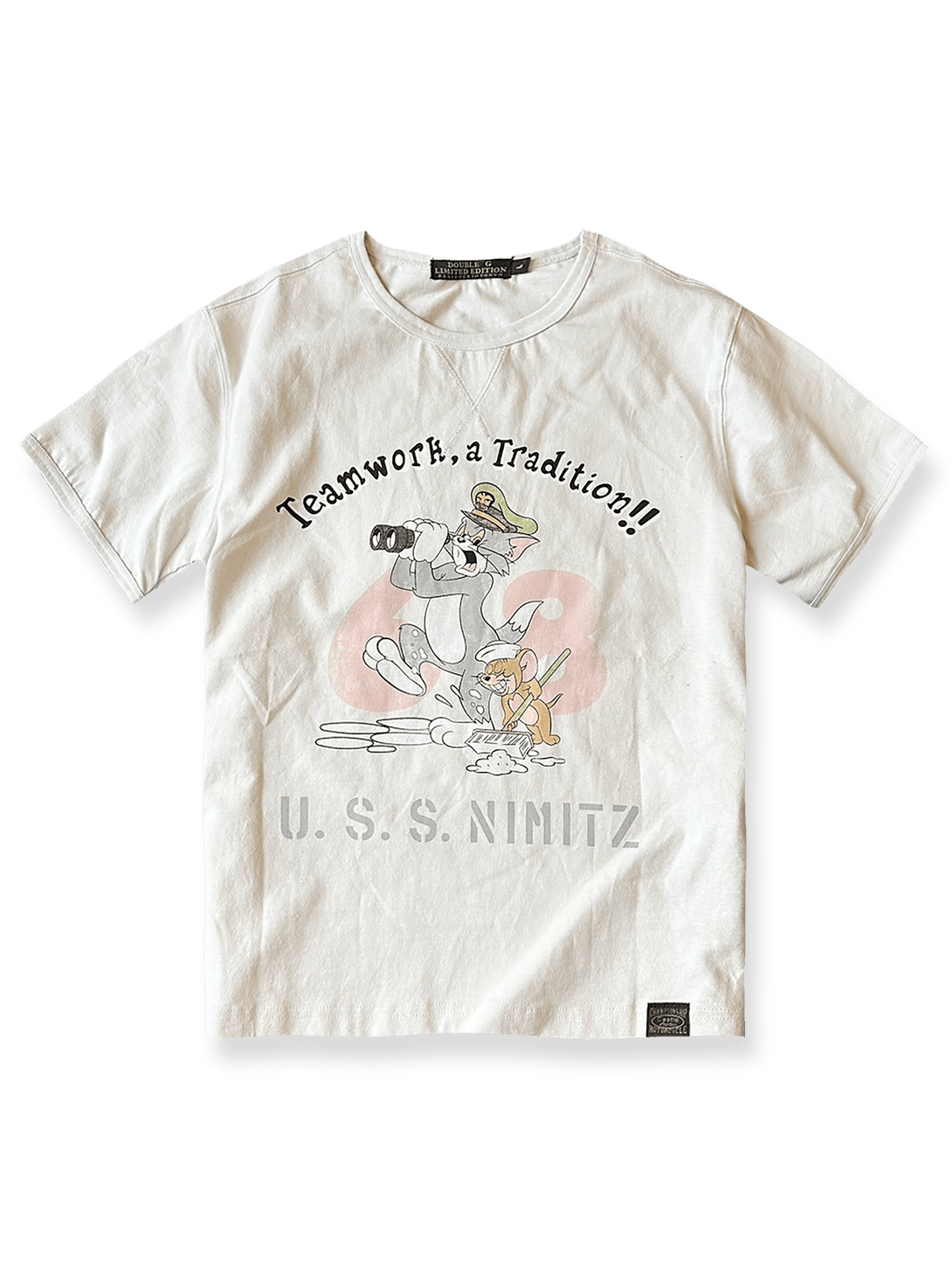  U.S.S. NIMITZ トム＆ジェリーミリタリープリントTシャツのフロント展示